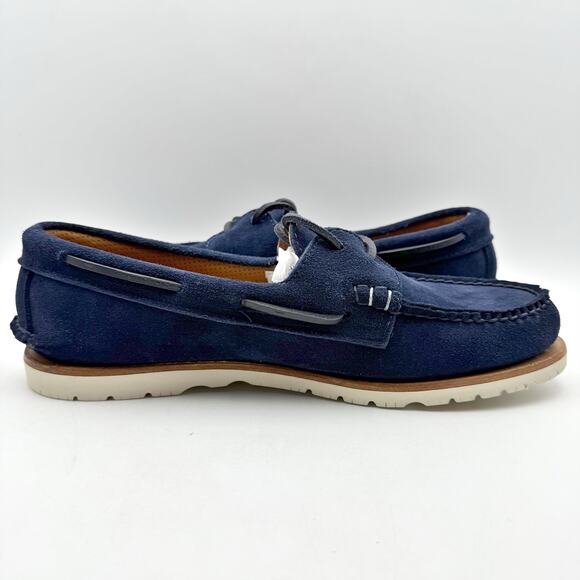 Sperry Mens X Sunspel Authentic Original Boat Shoe US 10 EU 43 Navy Suede NWOB - Picture 4 of 13